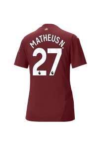 Manchester City Matheus Nunes #27 Voetbaltruitje 3e tenue Dames 2024-25 Korte Mouw